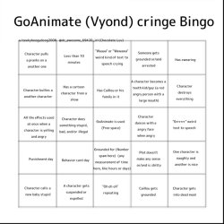 GoAnimate/Vyond Bingo #1 Meme Template