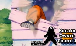 1st Krillin Owned Count Meme Template