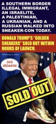 Donald Trump Selling Gold Sneakers Sold Out Meme Meme Template