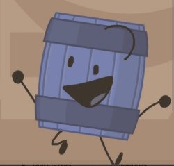 Blue Barrel Jumping For Joy Meme Template