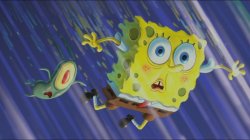Spongebob and Plankton falling in a wormhole Meme Template