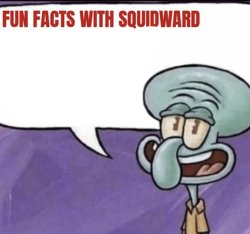 Fun facts With squidward Meme Template