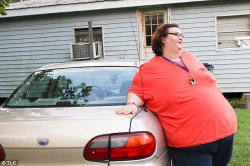 Fat woman by Car Meme Template