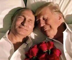 Trump and Putin. Meme Template