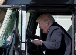 Trump truck Meme Template