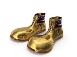 Trump Gold Sneakers Meme Template