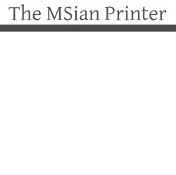 The MSian Printer Meme Template
