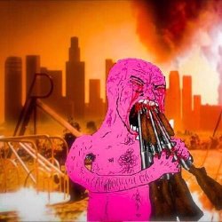 PINK WOJACK SHOVING DOZENS OF SHOTGUNS (END OF THE WORLD/WWV) Meme Template