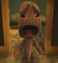 Scared Sackboy Meme Template