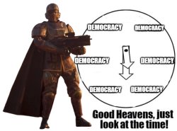Democracy o clock Meme Template