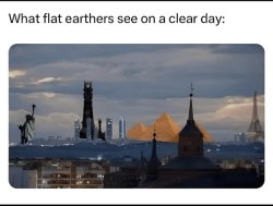 Flat earther Meme Template