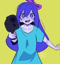 Auby  with a gun Meme Template