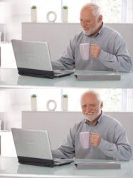 Old guy with laptop Meme Template