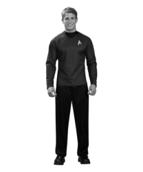 Star Trek Redshirt Black And White Transparent Background Meme Template