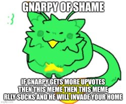 gnarpy of shame Meme Template