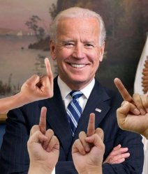 Flip Biden the Bird Meme Template