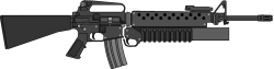 Colt M16A2 with M203 Grenade Launcher Meme Template