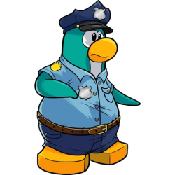 Club Penguin Cop Meme Template