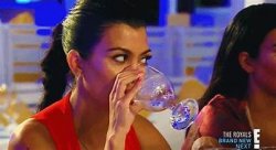 Kourtney Kardashian drinking Meme Template