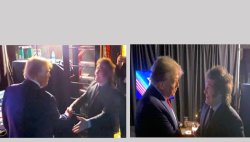 Trump and Javier Milei, Argentina President Meme Template