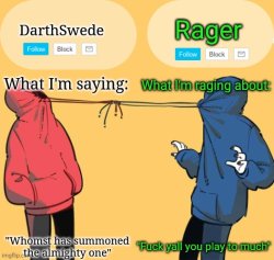 Swede x rager shared announcement temp (by Insanity.) Meme Template