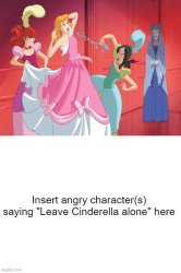 Who hates Stepsisters tears Cinderella's dress? Meme Template