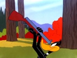 Looney Tunes Daffy Duck gun Meme Template