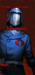 The_Ghost_of_a_Trench_Soldier's Cobra Commander announcement Meme Template