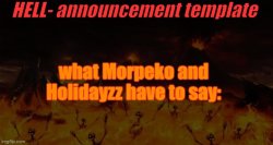 Hell announcement temp Meme Template