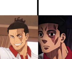 Todo happy vs afraid Meme Template