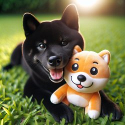 Black Shiba Meme Template