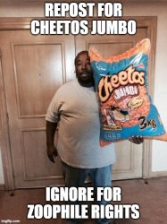 repost for cheetos jumbo Meme Template