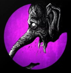 Crazy Republican elephant in silhouette Meme Template