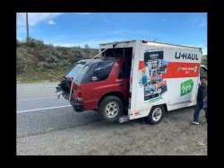 SUV in Uhaul Meme Template