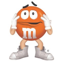Orange M&M worried Meme Template