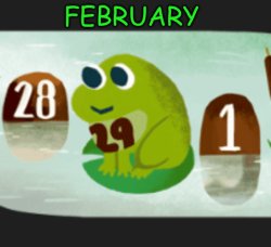 February 29 Frog Meme Template