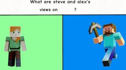 Steve And Alex's Views Meme Template