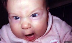 Mad face baby Meme Template