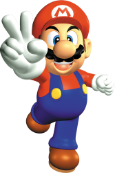 Mario peace sign Meme Template