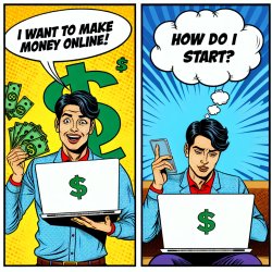 "Me: I want to make money online! Also me: *Opens laptop* Okay.. Meme Template
