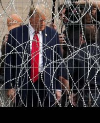 Trump Razor Wire Meme Template