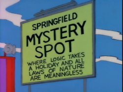 Springfield Mystery Spot Meme Template