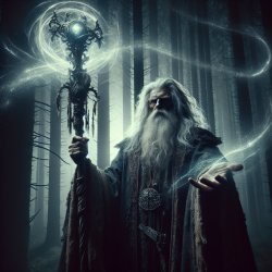 Epic Powerful Dark wizard casting a spell Meme Template