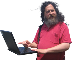Stallman Laptop Meme Template