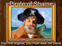 Pirate of Shame Meme Template