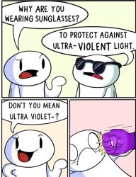 Ultraviolent light Meme Template