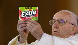 pope gum meme Meme Template