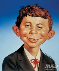 Alfred E. Neuman MAD Guy Meme Template