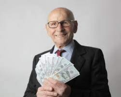 Rich Old Man Cash Money Meme Template