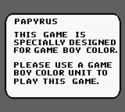 Papyrus game boy lockout Meme Template